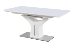 Extendable MDF with Glass Dining Table