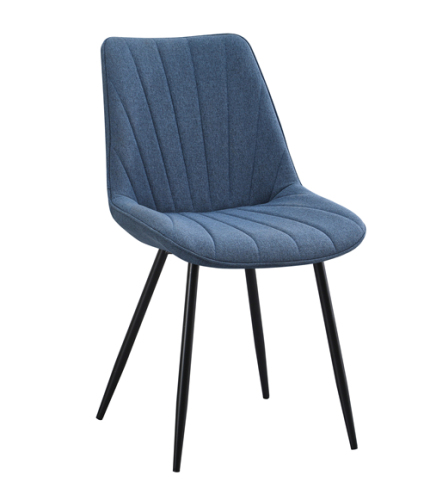 Blue Upholstered Classic Dining Chair