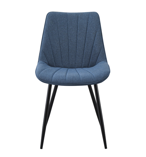 Blue Upholstered Classic Dining Chair