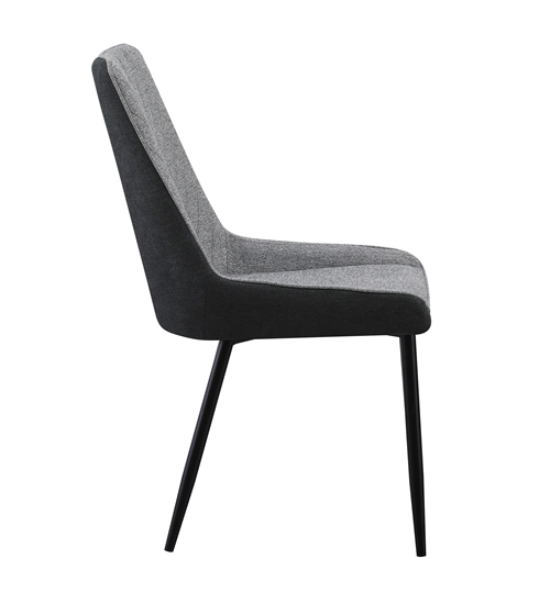 Mix Fabric Leather Dining Chair