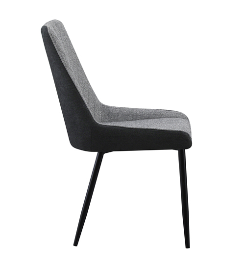 Mix Fabric Leather Dining Chair