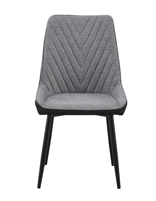 Mix Fabric Leather Dining Chair