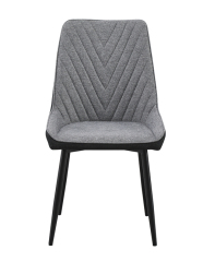 Mix Fabric Leather Dining Chair