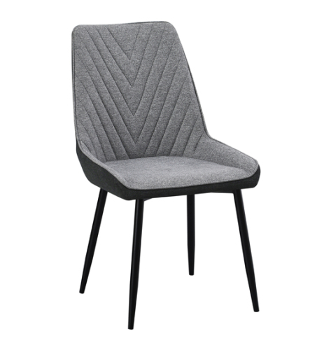Mix Fabric Leather Dining Chair