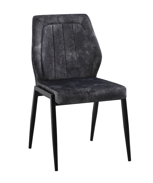 Vintage Black Velvet Dining Chair, Dining room furniture, CE furniture