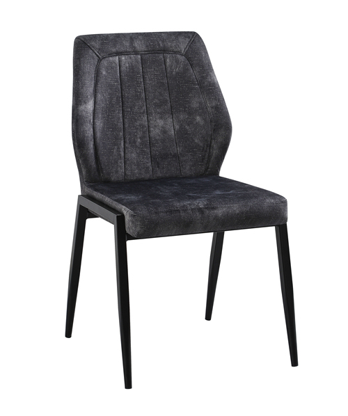 Vintage Black Velvet Dining Chair