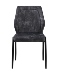Vintage Black Velvet Dining Chair
