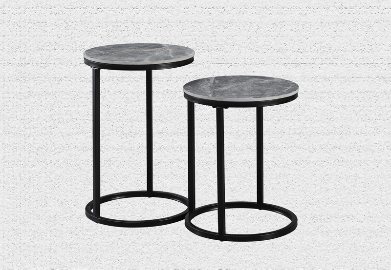 Grey Sintered Stone Side Table Sets