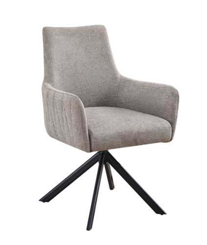New Brown Fabric Swivel Armchair