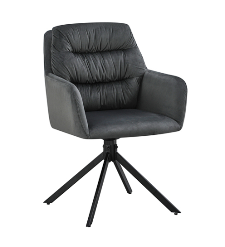 Grey Swivel Chair with Arm