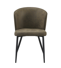 Green Faux Leather Dining Chair