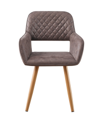 Hole Back Leather Armchair
