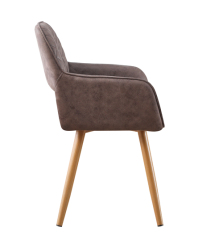 Hole Back Leather Armchair