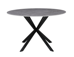 Grey Faux Marble Dining Table