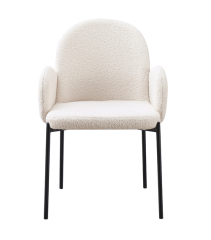Design Beige Dining Chair with Arm