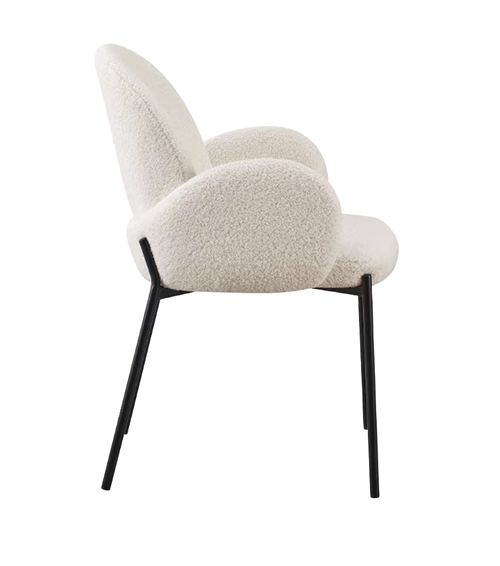 Design Beige Dining Chair with Arm