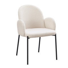 Design Beige Dining Chair with Arm