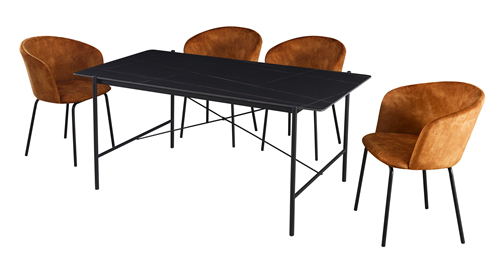 Modern Black Dining Sets for 6