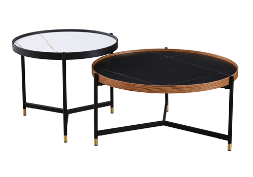 Elegant Marble Coffee Table Set