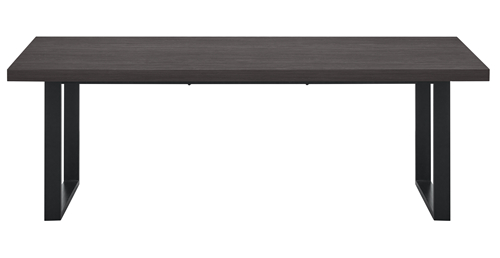 Dark Grey Wood Dining Table