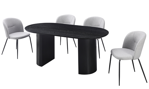 Black Wood Dining Table Rectangle