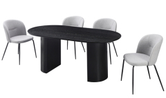 Black Wood Dining Table Rectangle
