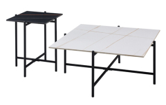 Square Marble Coffee Table Set