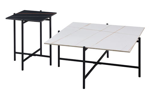 Square Marble Coffee Table Set