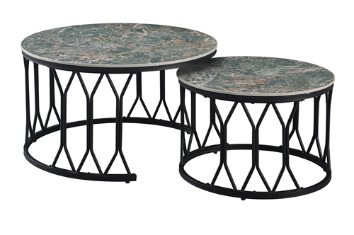 Green Marble Coffee Table Set