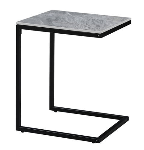 Small Grey Ceramic End Table