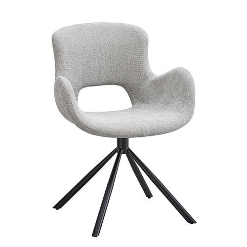 Beige Swivel Chair With a Hole On Back