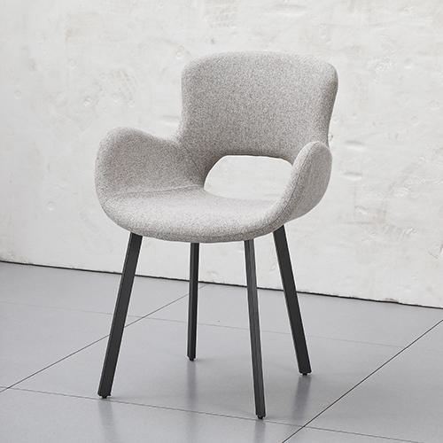 Beige Linen Dining Chair