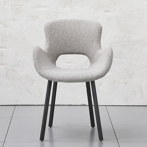 Beige Linen Dining Chair