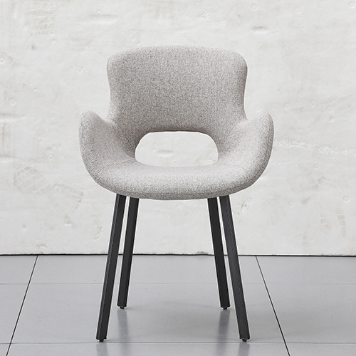 Beige Linen Dining Chair