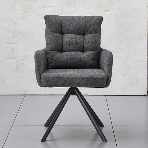 Tufted Two-layer Back Swivel Chair