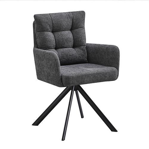 Tufted Two-layer Back Swivel Chair