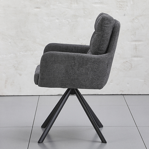 Tufted Two-layer Back Swivel Chair