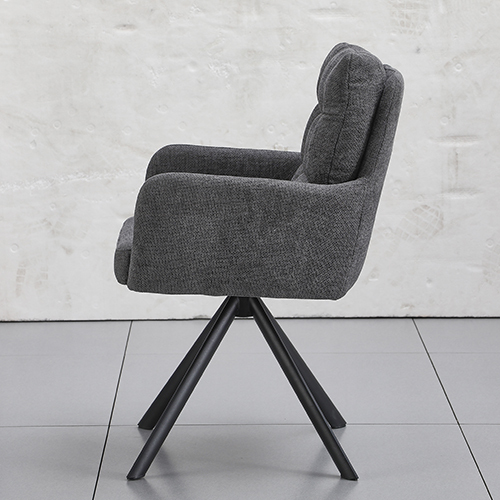 Tufted Two-layer Back Swivel Chair