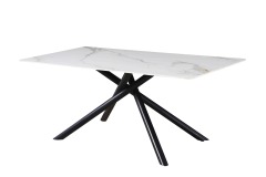 White Rectangle Dining Table