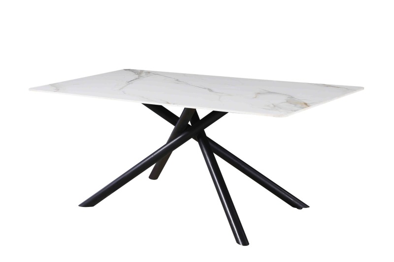 White Rectangle Dining Table