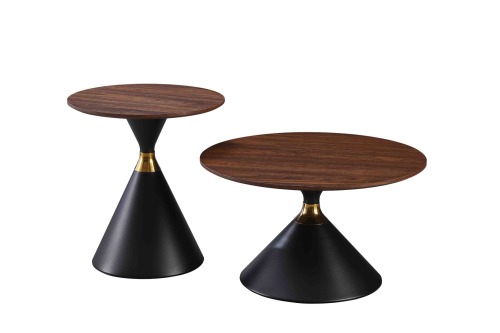 Nut-brown Coffee Table Set