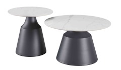 White And Black Coffee Table Set