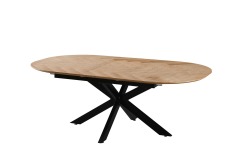 Wood Color Extension Dining Table