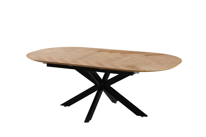 Wood Color Extension Dining Table