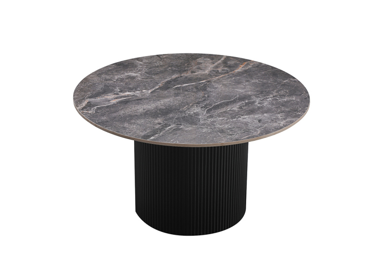 Dark Grey Round Coffee Table