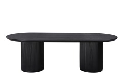 Black Wood Veneer Dining Table