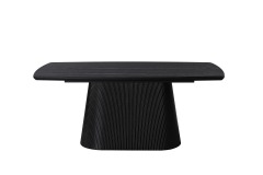 Black Ash Veneer Dining Table