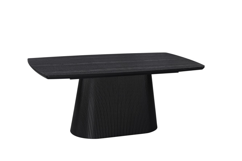 Black Ash Veneer Dining Table