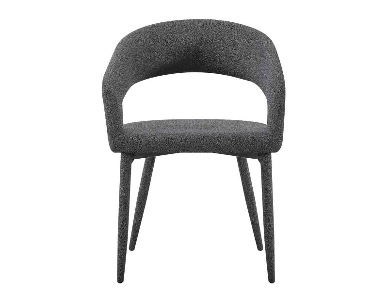 Grey Boucle Dining Chair