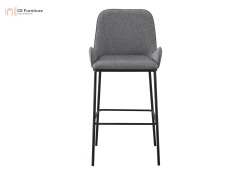 Grey Linen Bar Chair